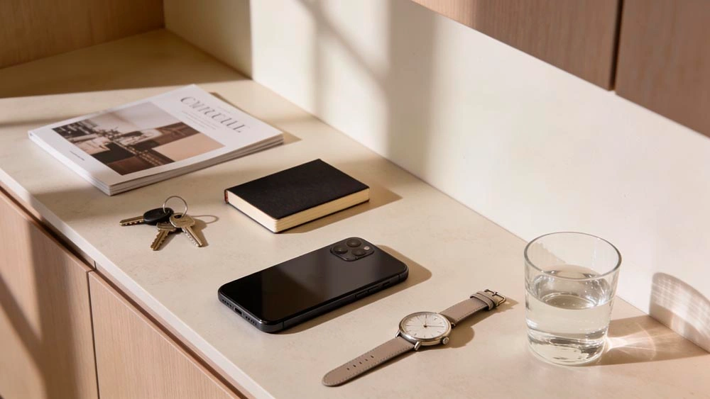 Stop Overthinking Texts Framework stop overthinking texts minimal desk with phone and notebook breathing pause moment