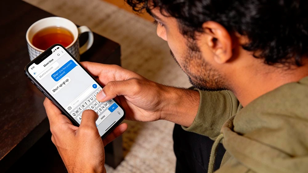 ghosted after a video call - simple follow-up message on phone